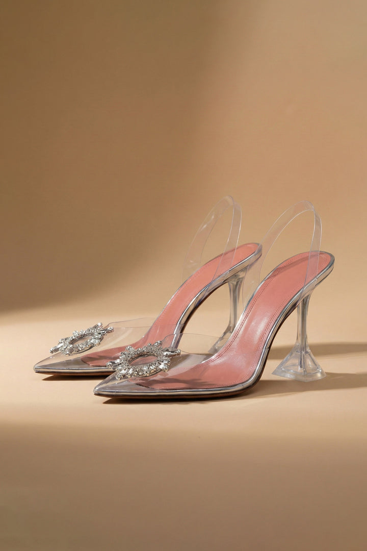 Sweet Pea Crystal Heels