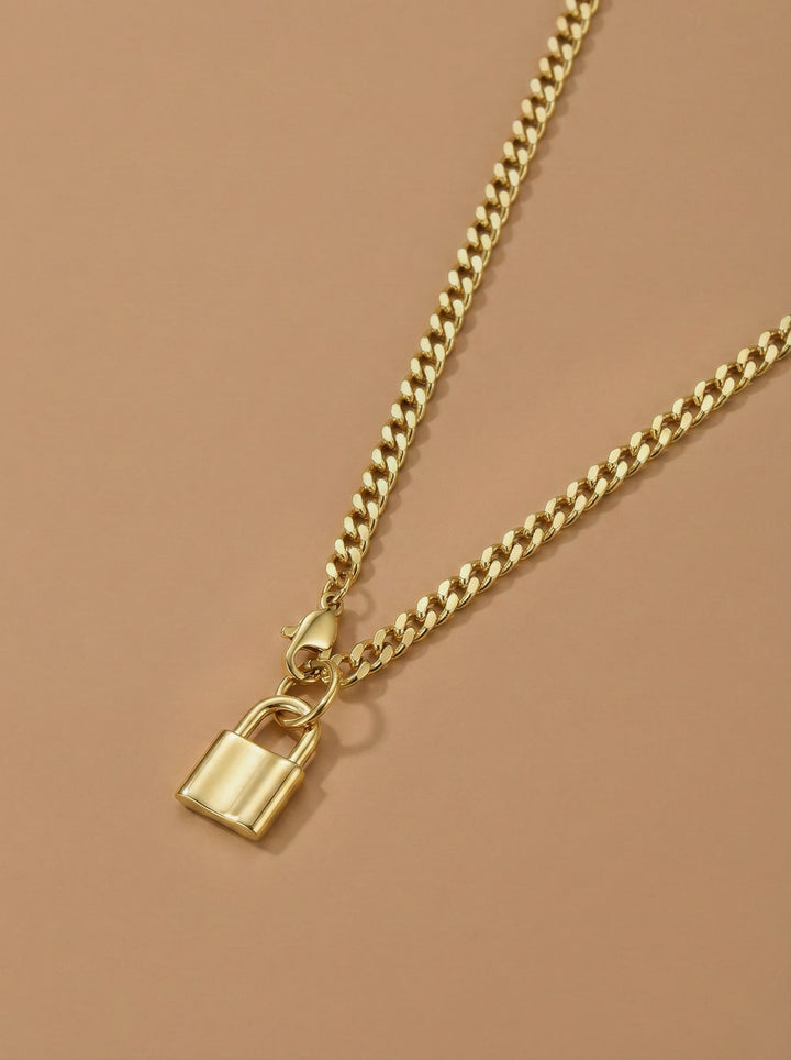 Ginger Lock Pendant Necklace
