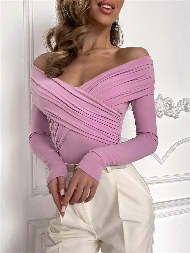 Off-Shoulder Sophisticated Bodysuit