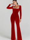 Bella Velvet Luxe Jumpsuit Royale