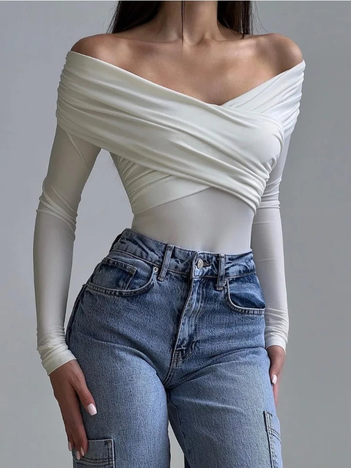 Off-Shoulder Sophisticated Bodysuit
