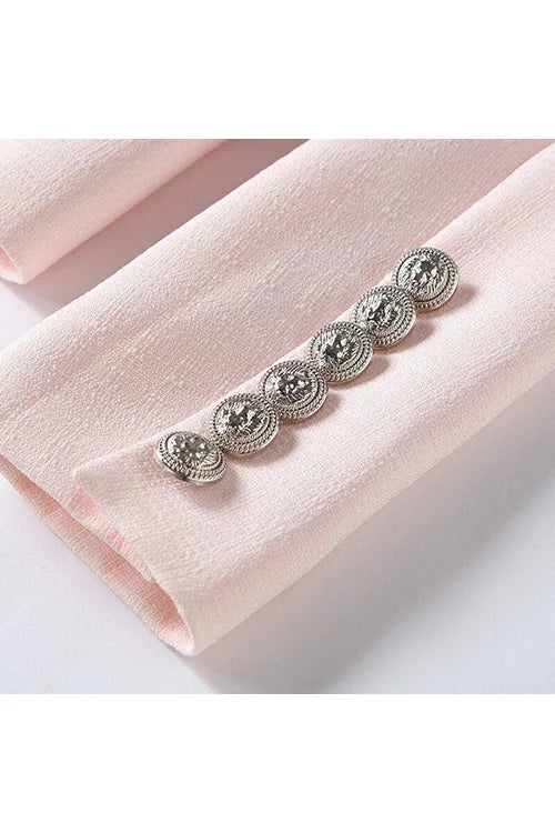 Sweet Star Baby Pink Tweed Blazer