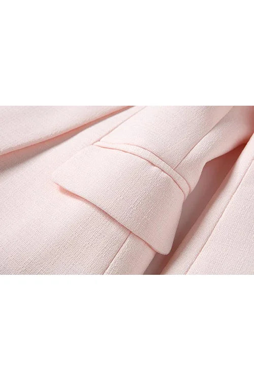 Sweet Star Baby Pink Tweed Blazer