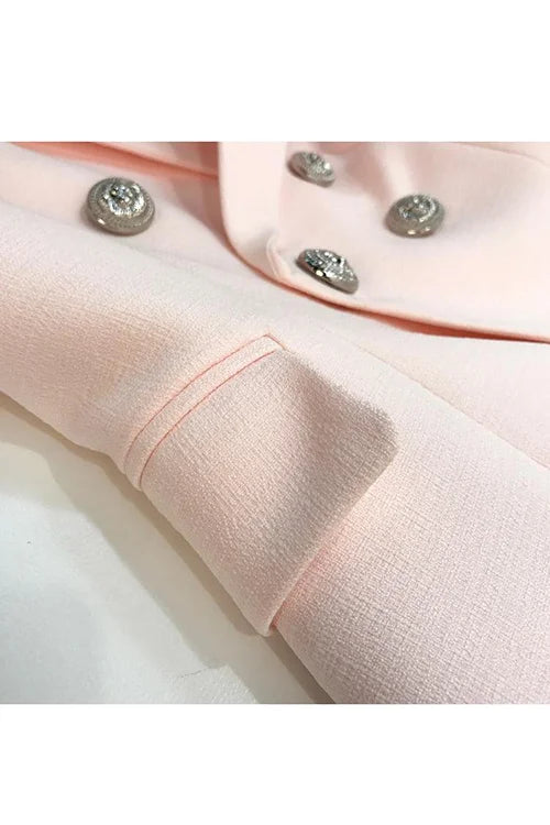 Sweet Star Baby Pink Tweed Blazer