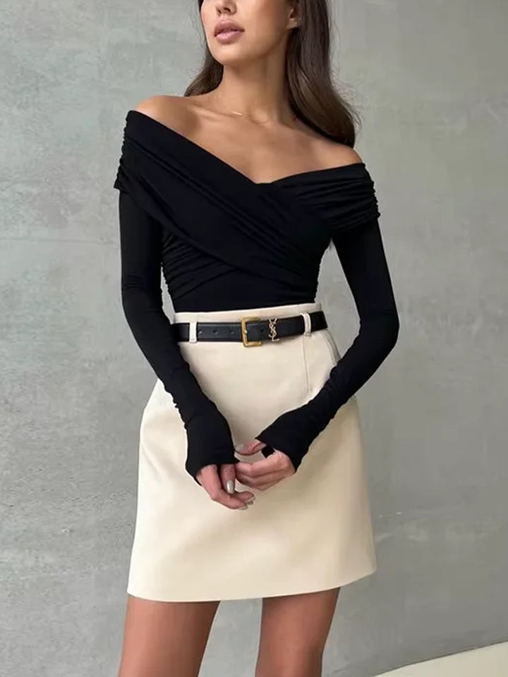 Off-Shoulder Sophisticated Bodysuit