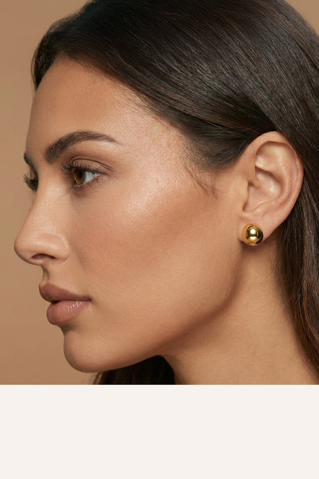 Aurelia – Gold Sphere Stud Earrings