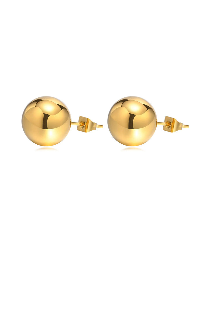 Aurelia – Gold Sphere Stud Earrings