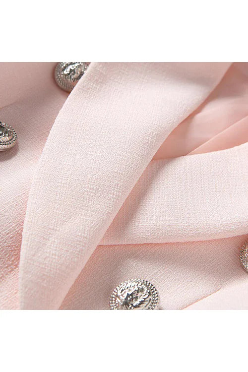 Sweet Star Baby Pink Tweed Blazer