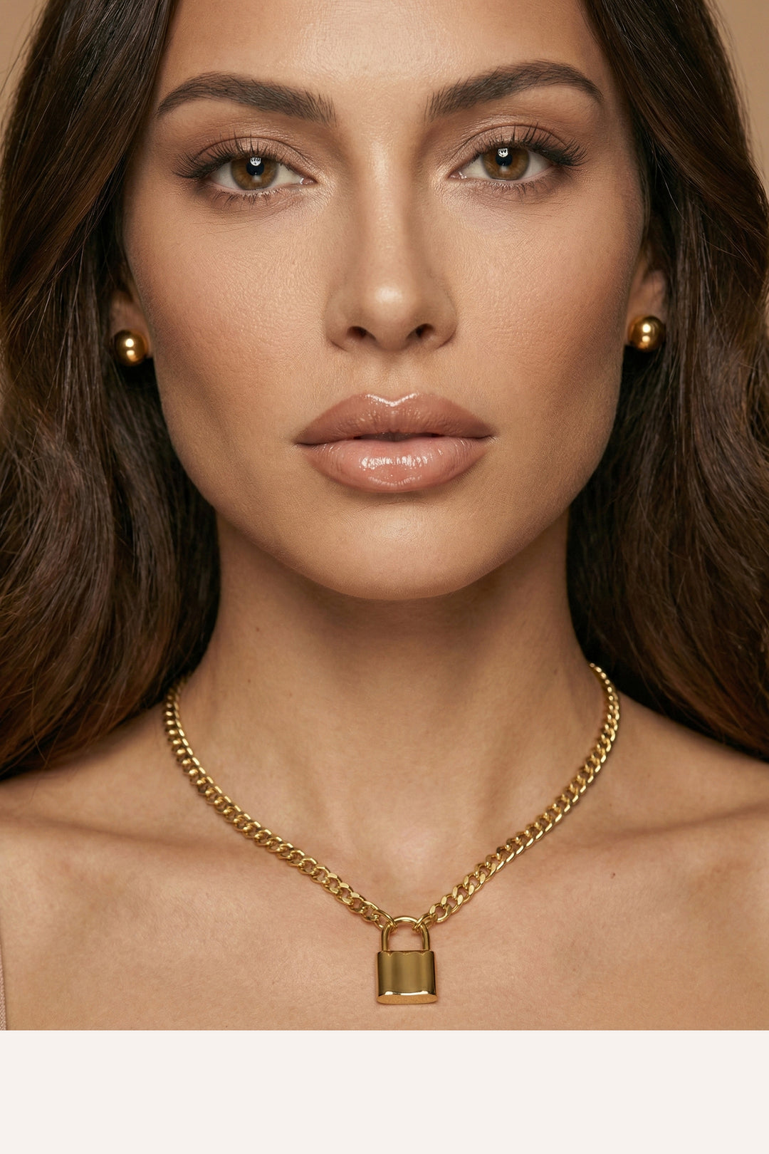 Aurelia – Gold Sphere Stud Earrings