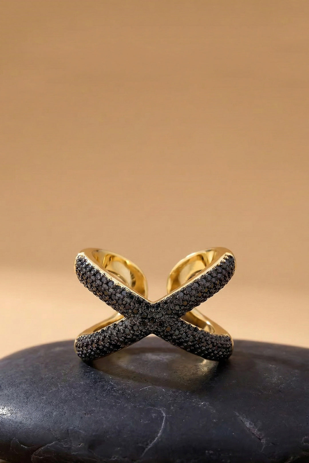 Xavia Noir Pavé Ring