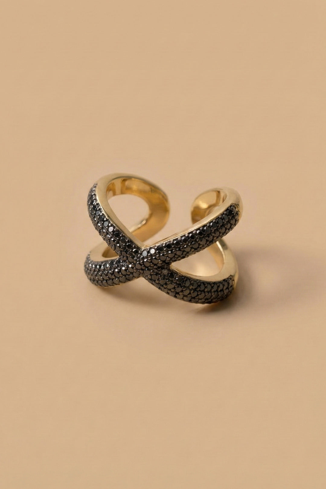 Xavia Noir Pavé Ring