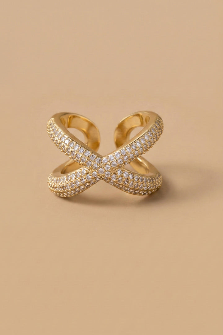 Xavia Blanc Pavé Ring