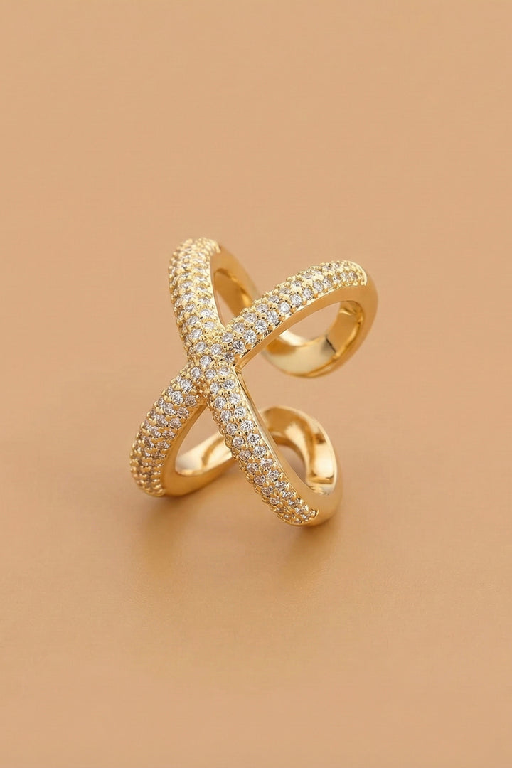 Xavia Blanc Pavé Ring