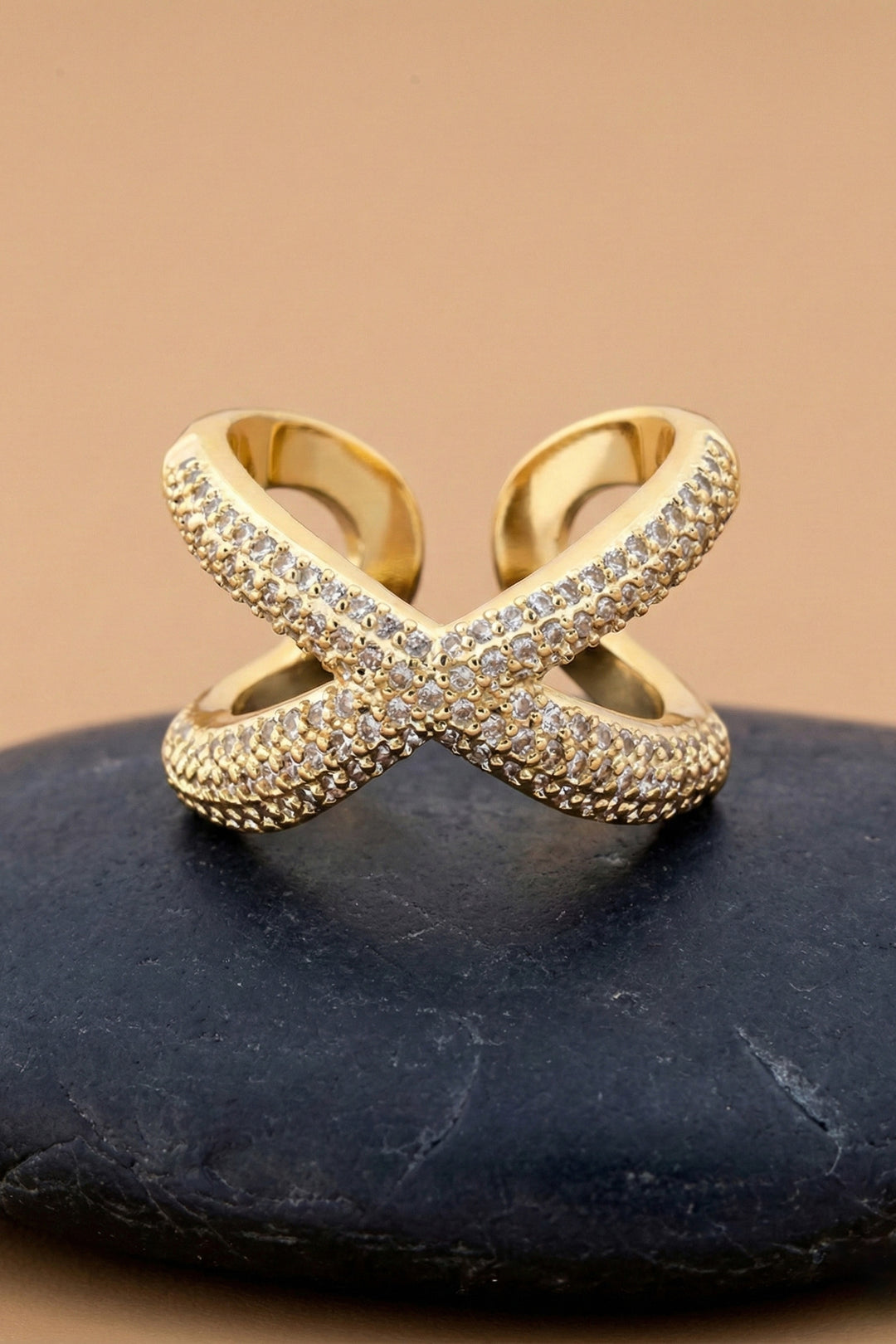 Xavia Blanc Pavé Ring