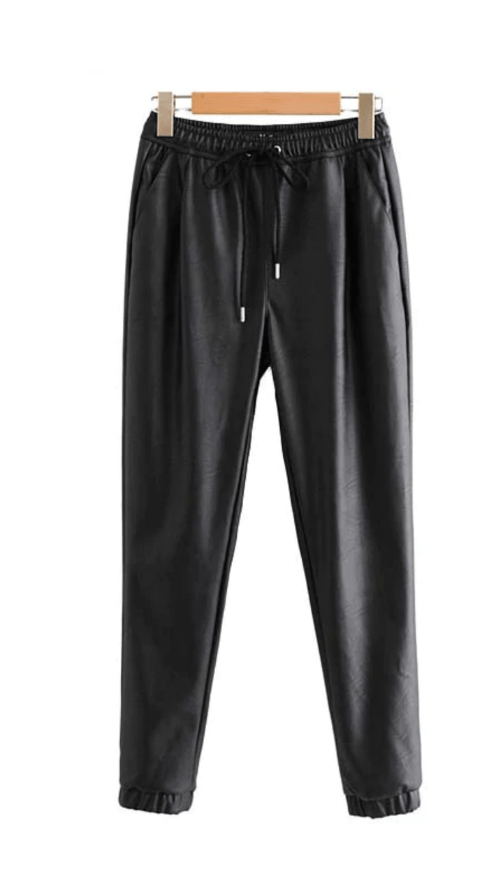 That Vegan Leather Vintage Sweat Pants - Maximum Beauties