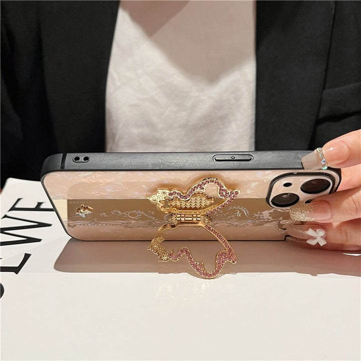 Rhinestone 3D Butterfly Bracket Phone Case - Maximum Beauties