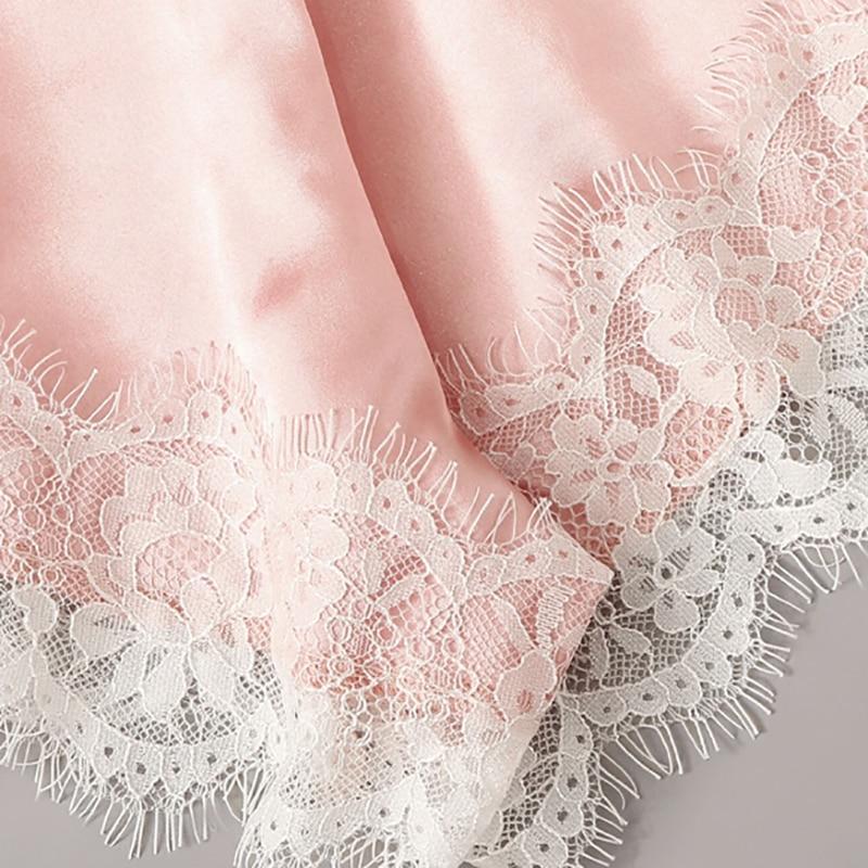 Felicity Floral Lace Cami Top With Satin Shorts Lingerie Set - Maximum Beauties
