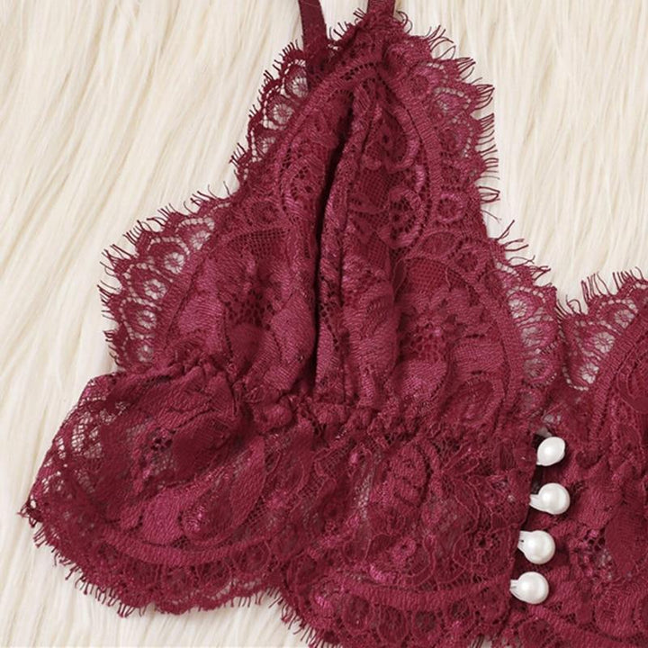 Melissa Scalloped Floral Lace Lingerie Set - Maximum Beauties