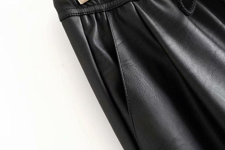 That Vegan Leather Vintage Sweat Pants - Maximum Beauties