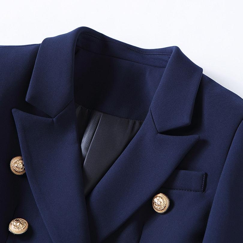 Navy Blue Fantasy Blazer - Maximum Beauties