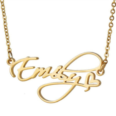 Appeler Custom Cursive Nameplate Necklace - Maximum Beauties