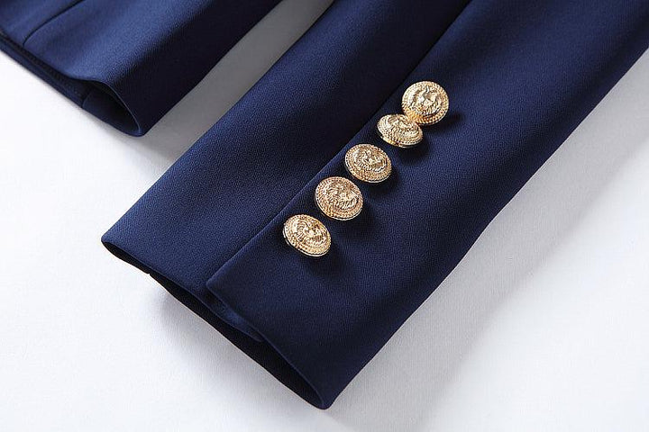 Navy Blue Fantasy Blazer - Maximum Beauties